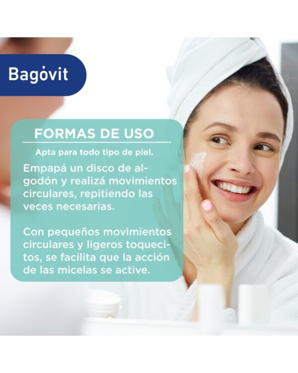 BAGÓVIT FACIAL PRO BIO AGUA MICELAR LOCIÓN 200ml - Imagen 4