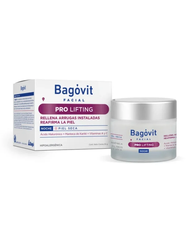 BAGÓVIT FACIAL PRO LIFTING NOCHE PIEL SECA CREMA 55gr - Imagen 2