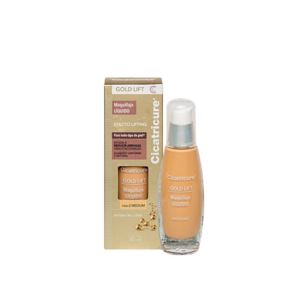 CICATRICURE GOLD LIFT MAQUILLAJE EFECTO LIFTING MEDIUM 30ml