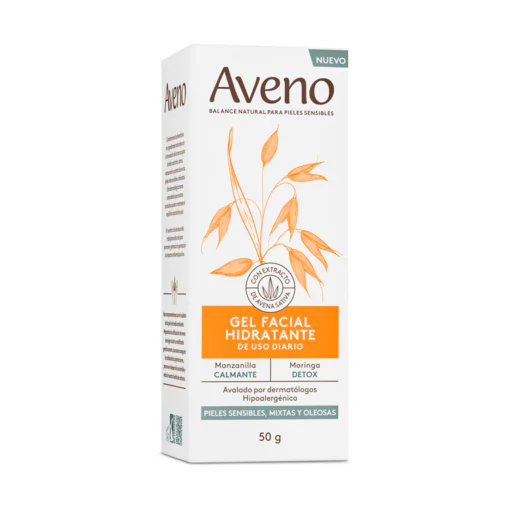AVENO FACIAL GEL HIDRATANTE PIEL SENSIBLE MIXTA 50gr - Imagen 2