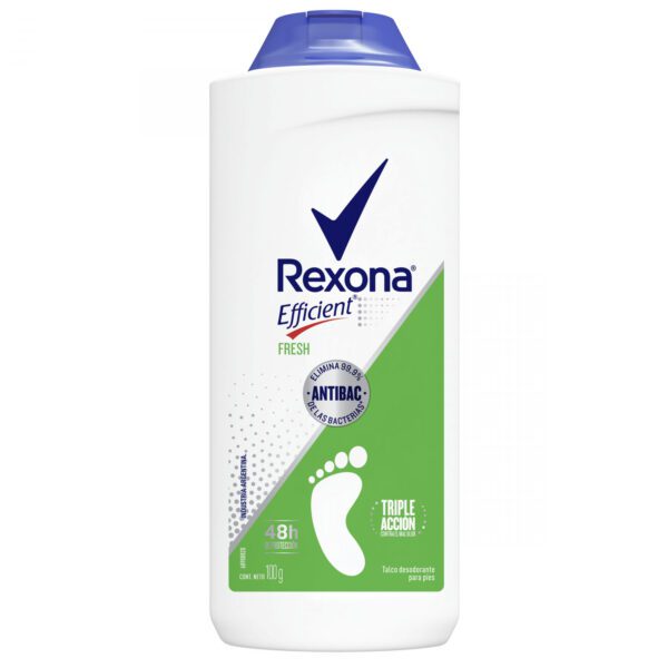 REXONA EFFICIENT FRESH DESODORANTE PÉDICO EN POLVO  200gr