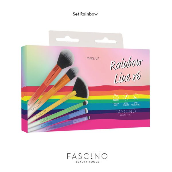 FASCINO SET DE BROCHAS RAINBOW