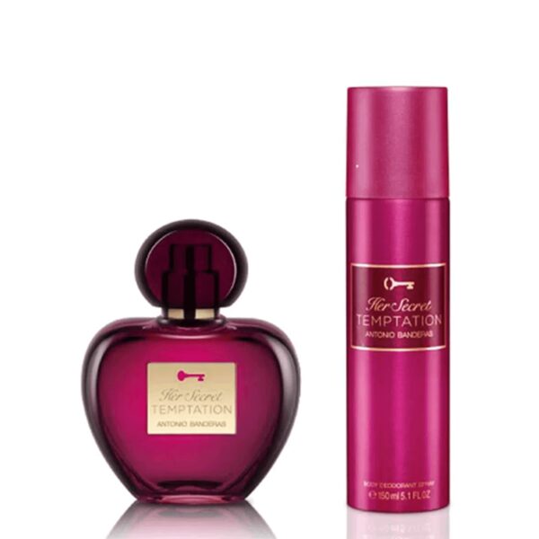 ANTONIO BANDERAS HER SECRET TEMPTATION EDT. 80ml + DEO 150ml COFRE - Imagen 2