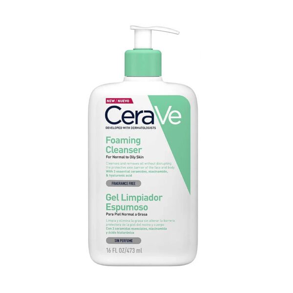 CERAVE GEL LIMPIADOR ESPUMOSO 473ml