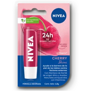 NIVEA BÁLSAMO LABIAL HUMECTANTE CHERRY SHINE 4,8gr
