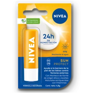 NIVEA BÁLSAMO LABIAL HUMECTANTE SUN PROTECT FPS30 4,8gr