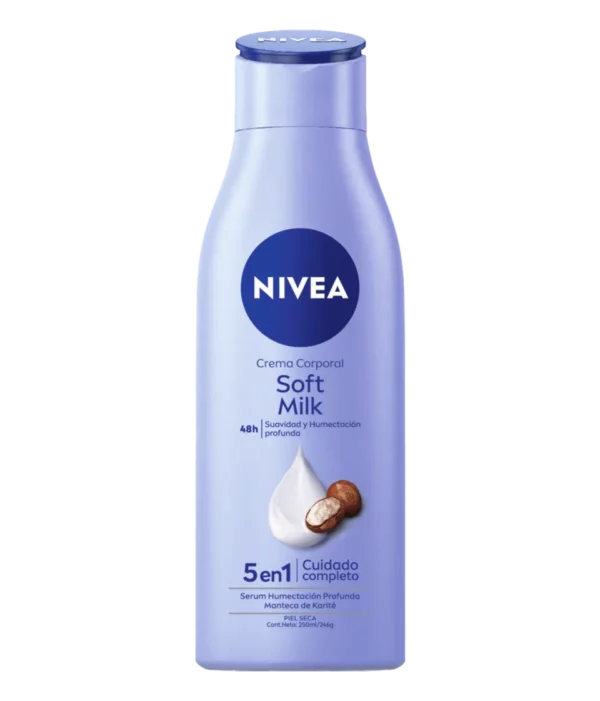 NIVEA SOFT MILK CREMA CORPORAL 5 EN 1 250ml