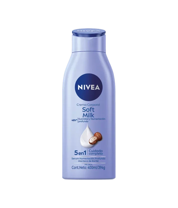 NIVEA SOFT MILK CREMA CORPORAL 5 EN 1 400ml
