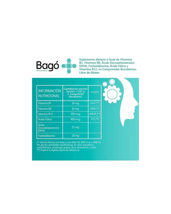BAGO+ ACTIVAMENTE 30comprimidos - Imagen 5