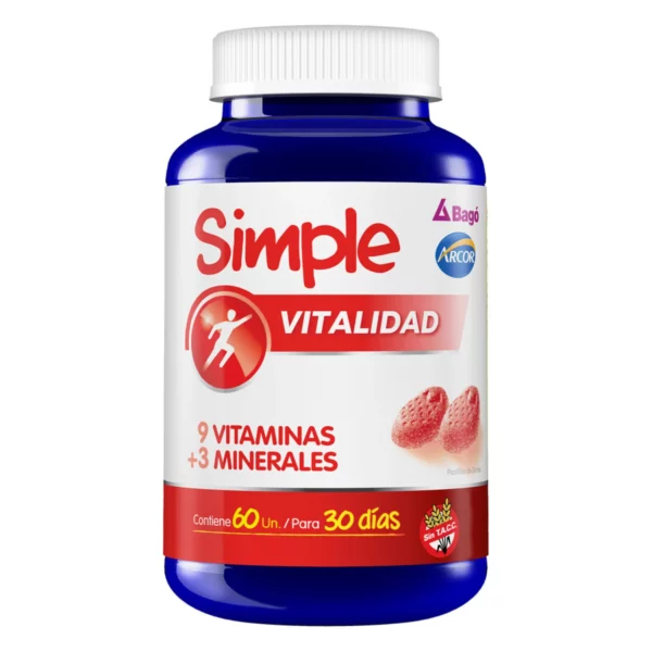 BAGÓ SIMPLE VITALIDAD 60 pastillas de goma