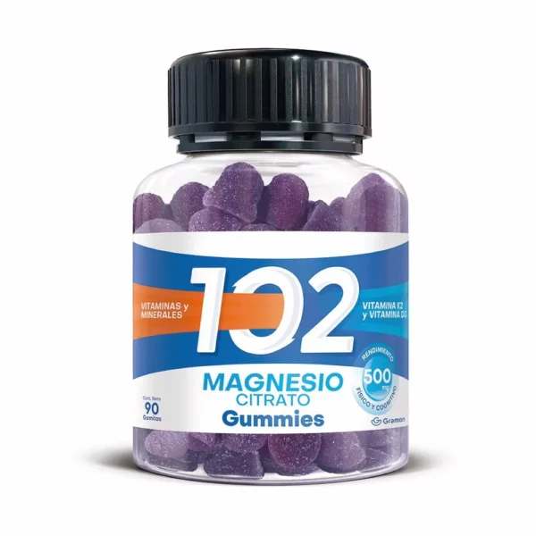 102 MAGNESIO CITRARO GUMMIES 90 caramelos
