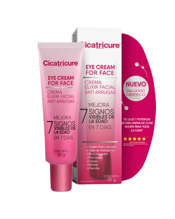 CICATRICURE EYECREAM FOR FACE CREMA ELIXIR ANTIARRUGAS 30ml - Imagen 3