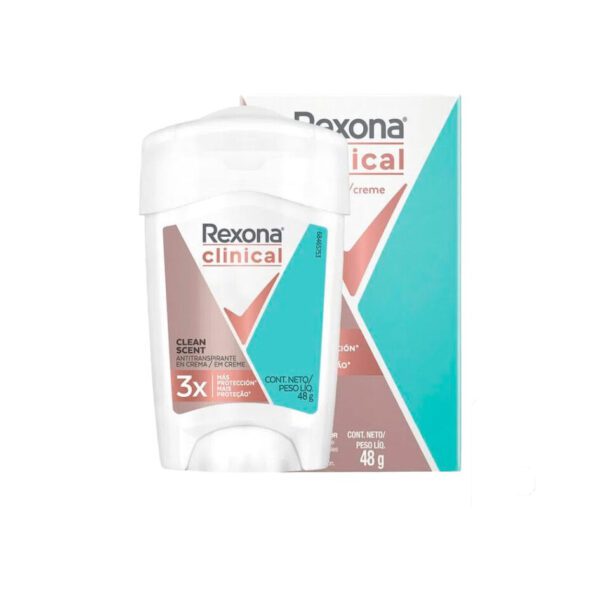 REXONA WOMEN CLINICAL CLEAN SCENT ANTITRANSPIRANTE EN CREMA 48gr