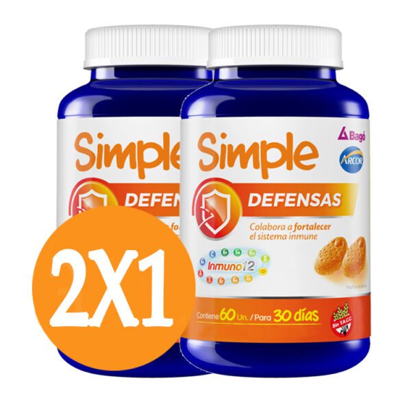 BAGÓ SIMPLE DEFENSAS 60 pastillas de goma