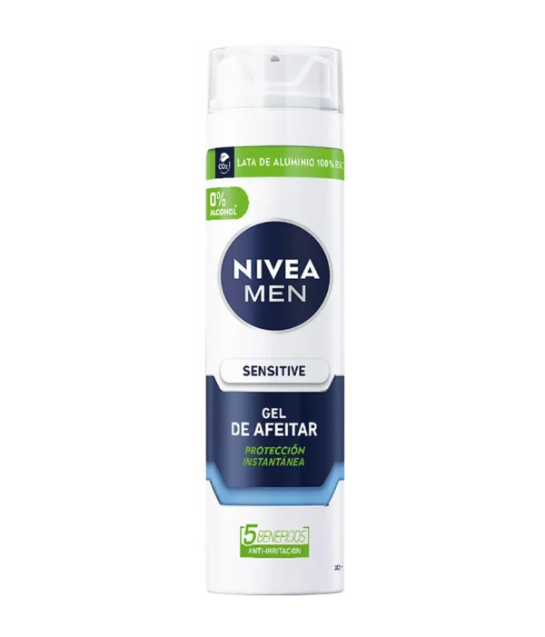 NIVEA FOR  MEN SENSITIVE GEL DE AFEITAR 200ml