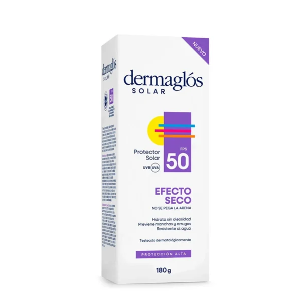 DERMAGLÓS SOLAR CREMA EFECTO SECO FPS50 180gr - Imagen 2
