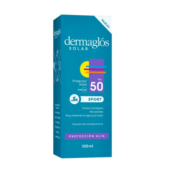 DERMAGLÓS SOLAR SPORT EMULSIÓN FPS50 100ml - Imagen 2
