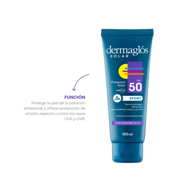 DERMAGLÓS SOLAR SPORT EMULSIÓN FPS50 100ml - Imagen 5