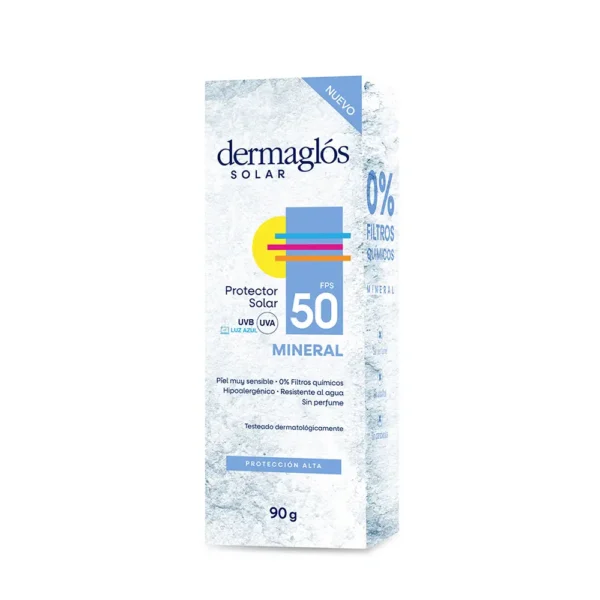 DERMAGLÓS SOLAR MINERAL EMULSIÓN FPS50 90gr - Imagen 2