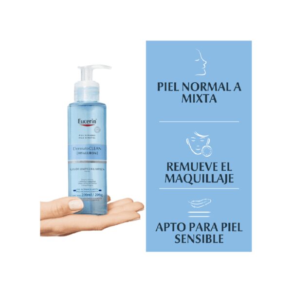 EUCERIN DERMATOCLEAN GEL DE LIMPIEZA 200ml - Imagen 4