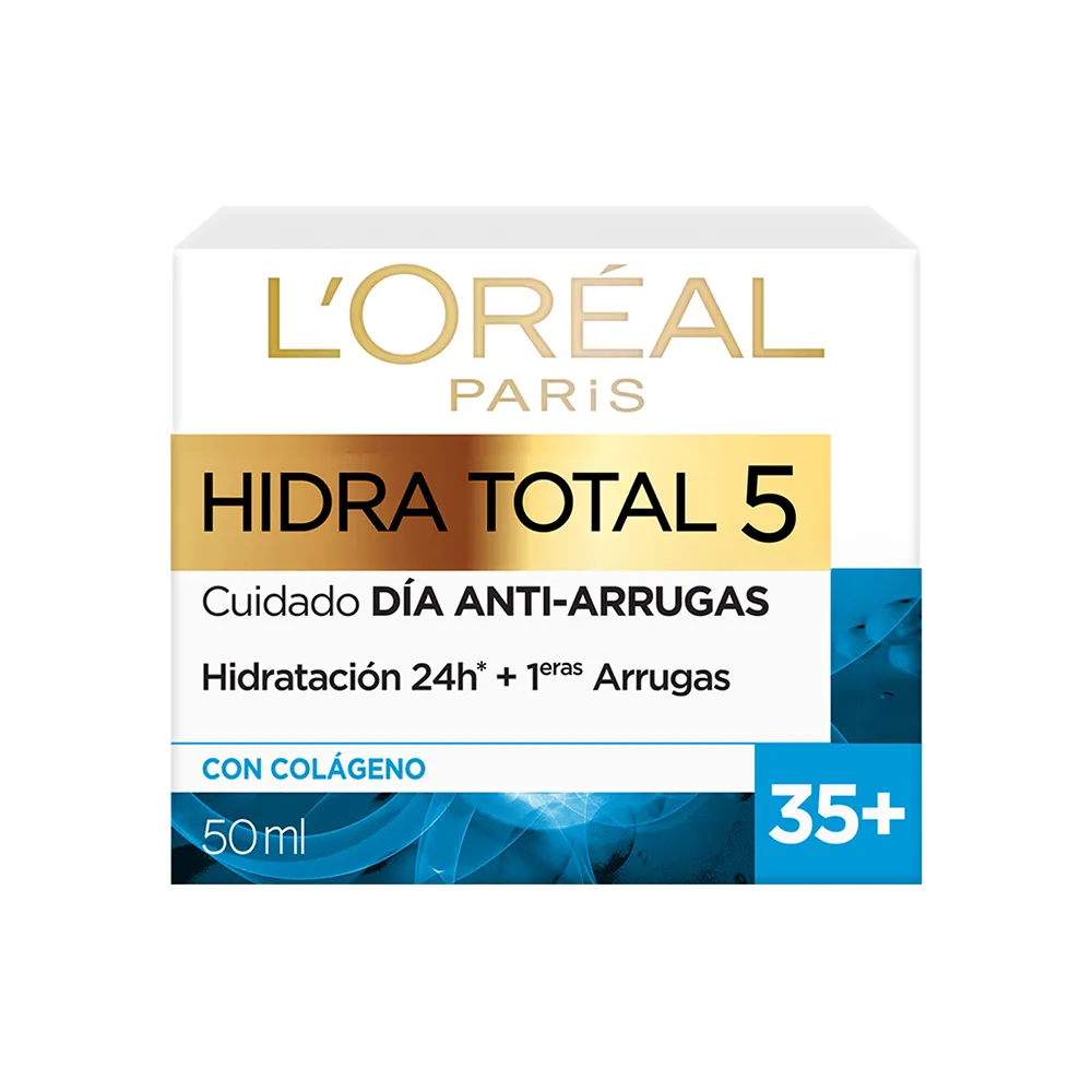 LORÉAL HIDRA-TOTAL 5 ANTI-ARRUGAS 35+ CREMA 50gr - Imagen 2