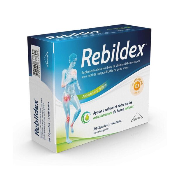REBILDEX SUPLEMENTO ANTIARTRÓSICO NATURAL 30 cápsulas