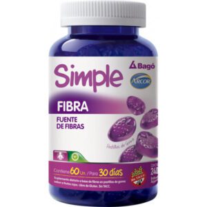 BAGÓ SIMPLE FIBRA 60 pastillas de goma