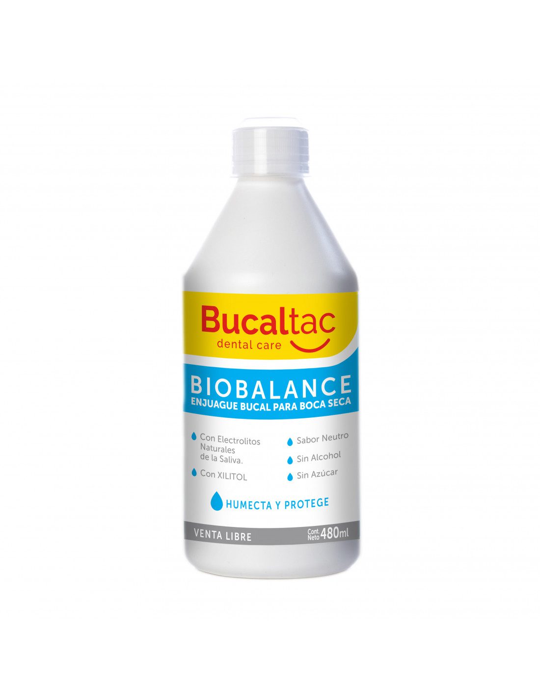 BUCAL TAC ENJUAGUE BUCAL BIOBALANCE PARA BOCA SECA 480ml