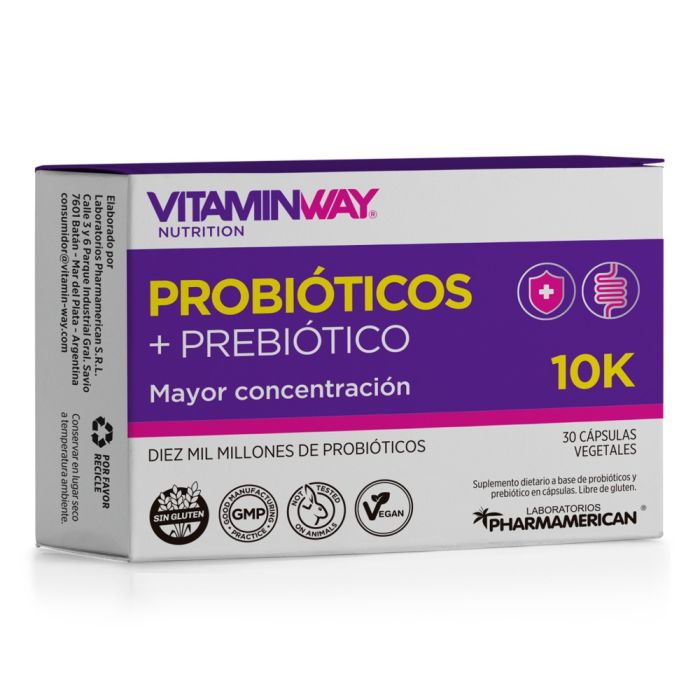 VITAMIN WAY PROBIÓTICOS+PREBIÓTICO 10K 30 cápsulas