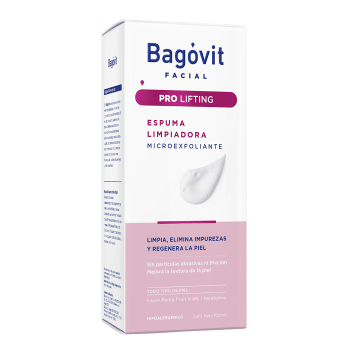 BAGÓVIT FACIAL PRO LIFTING ESPUMA LIMPIADORA MICROEXFOLIANTE 100ml - Imagen 2