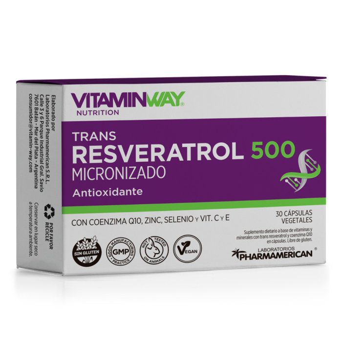 VITAMIN WAY TRANS RESVERATROL 500 30 cápsulas