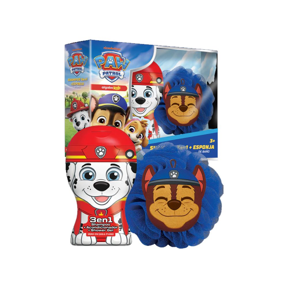 ALGABO PAW PATROL SET MARSHALL SHAMPOO + ESPONJA
