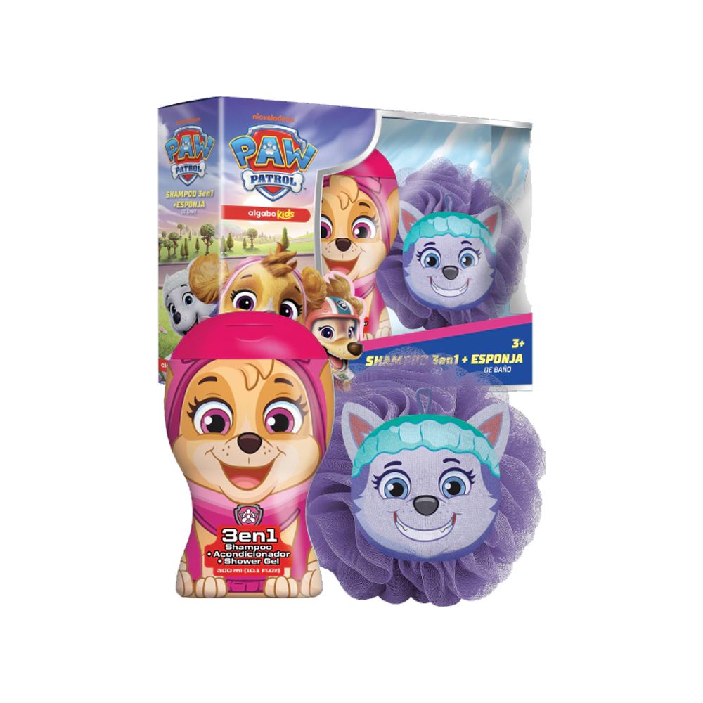 ALGABO PAW PATROL SET SKYE SHAMPOO + ESPONJA